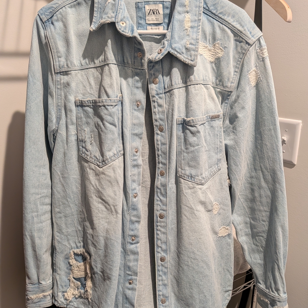 Men's Zara Light Blue Denim Jacket
